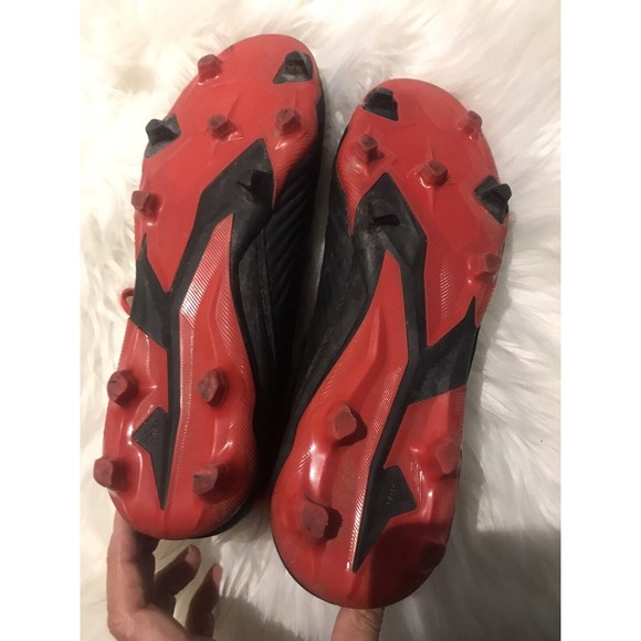 ADIDAS PREDATOR football/soccer turf shoes Red/black PBB 698007/G25802 size 6 US - Picture 5 of 5